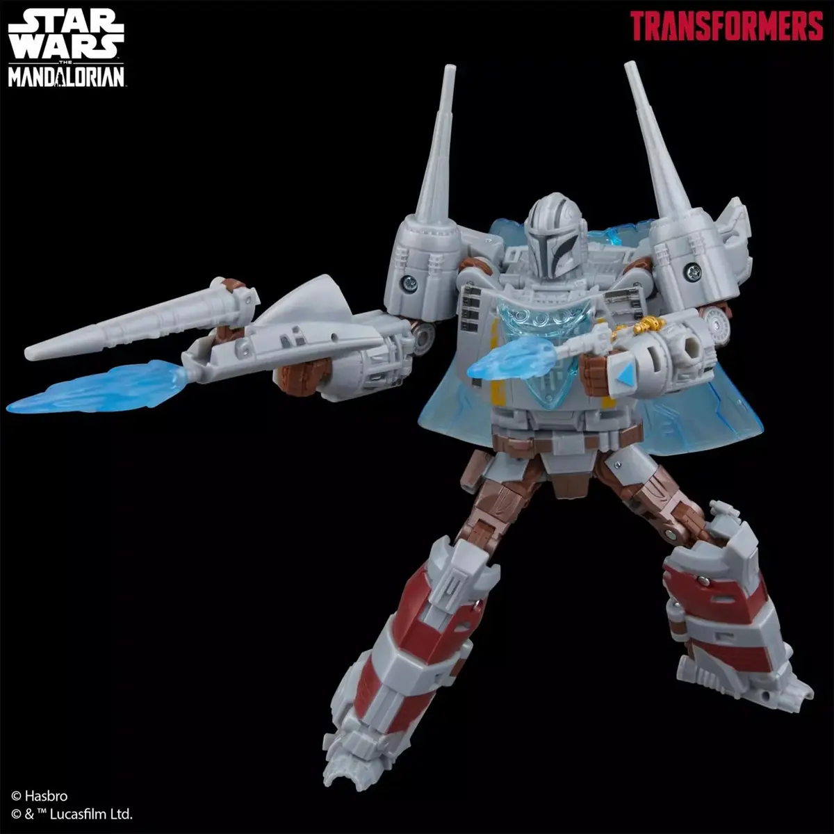 Transformers x Star Wars The Mandalorian N-1 Starfighter Action Figure 18cm (7.5-Inch) | Converts in 37 Steps - view 3
