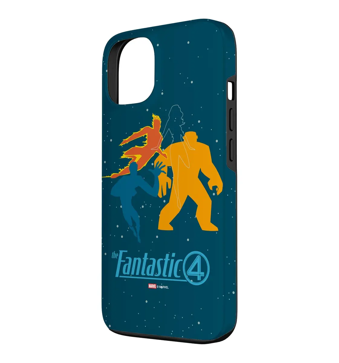 Marvel The Fantastic Four iPhone 13 Case | Starry Space Design & Logo - view 2