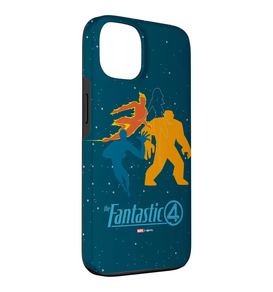 Marvel The Fantastic Four iPhone 13 Case | Starry Space Design & Logo - view 3