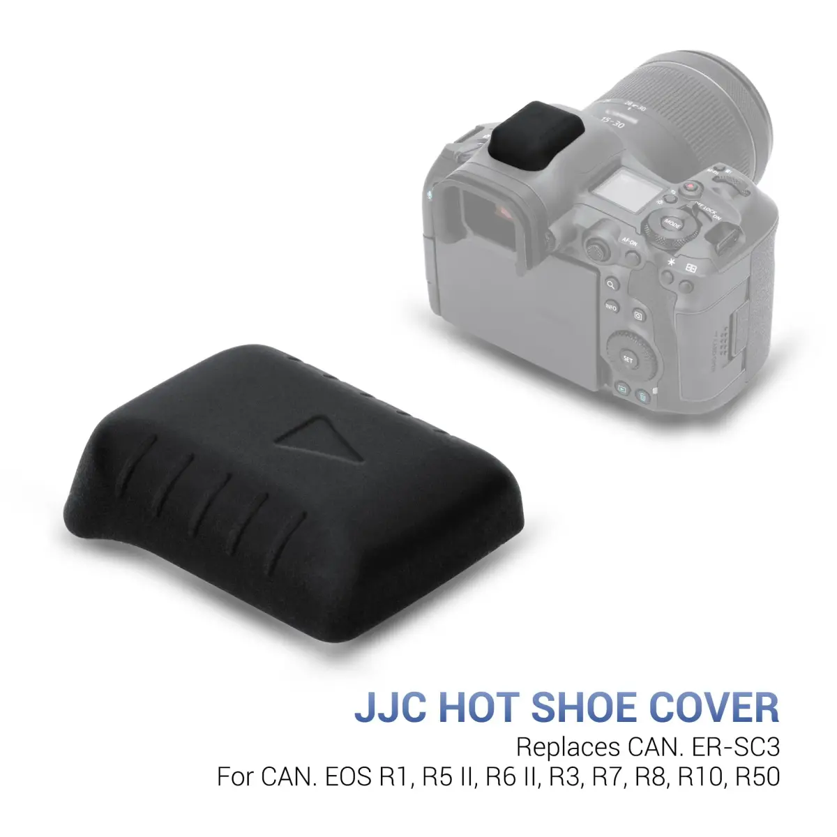 JJC Hot Shoe Cover Cap for Canon EOS R Series Cameras - Black | Protects Multi-Function Hotshoe - view 2