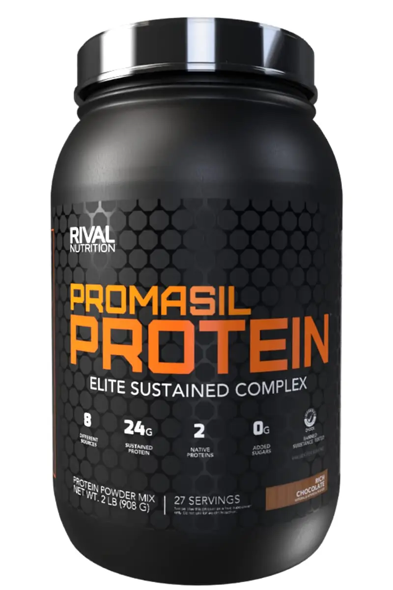 Rival Nutrition Promasil Protein Powder (Rich Chocolate, 0.91kg) | 24g Protein, Multi-Source Blend, USA Import - main product image