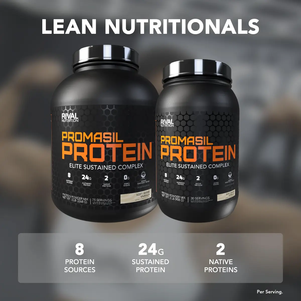Rival Nutrition Promasil Protein Powder (Rich Chocolate, 0.91kg) | 24g Protein, Multi-Source Blend, USA Import - view 2