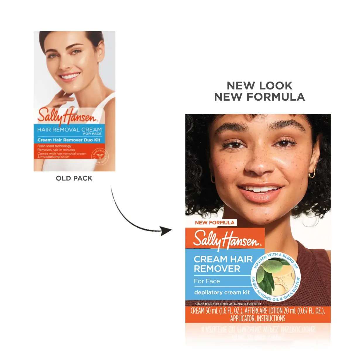 Sally Hansen Cream Hair Remover for Face 50ml (1.7 Fl Oz) | Vegan Formula for Smooth Skin - view 4