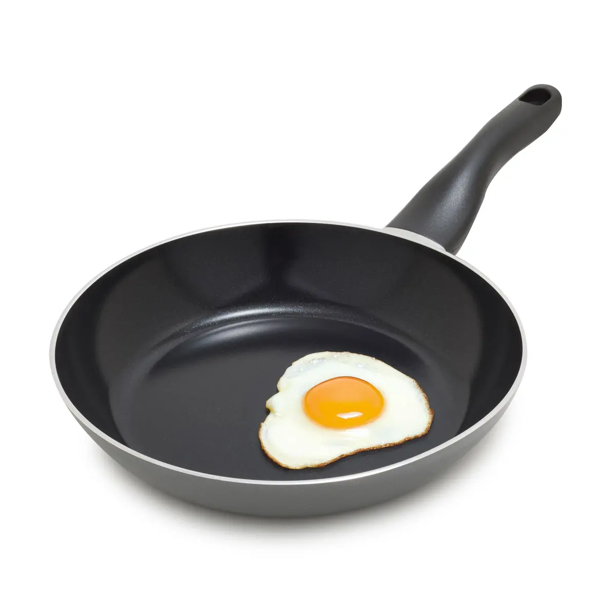 Lumenflon Deco 9.5” Nonstick Frying Pan Skillet | Italian Made, PFAS-Free, Dishwasher & Metal Safe, High Walls, Gray - main product image
