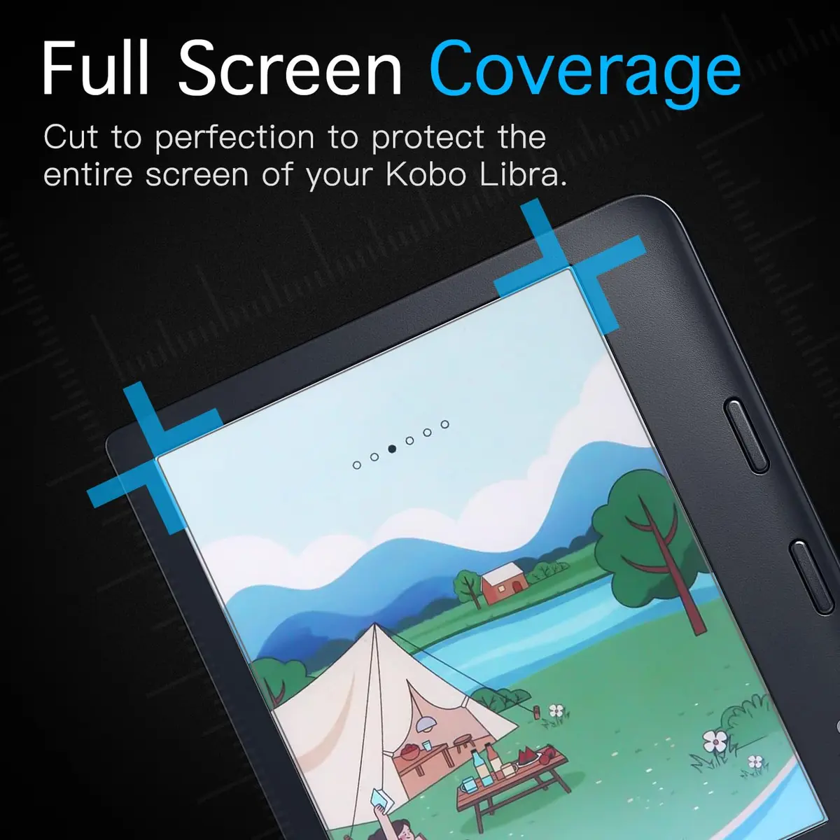 MoKo Anti-Glare Screen Protector for Kobo Libra Colour 7 Inch 2024 / Libra 2 E-Reader 7" 2021 | 3 Pack Matte PET Film - view 6