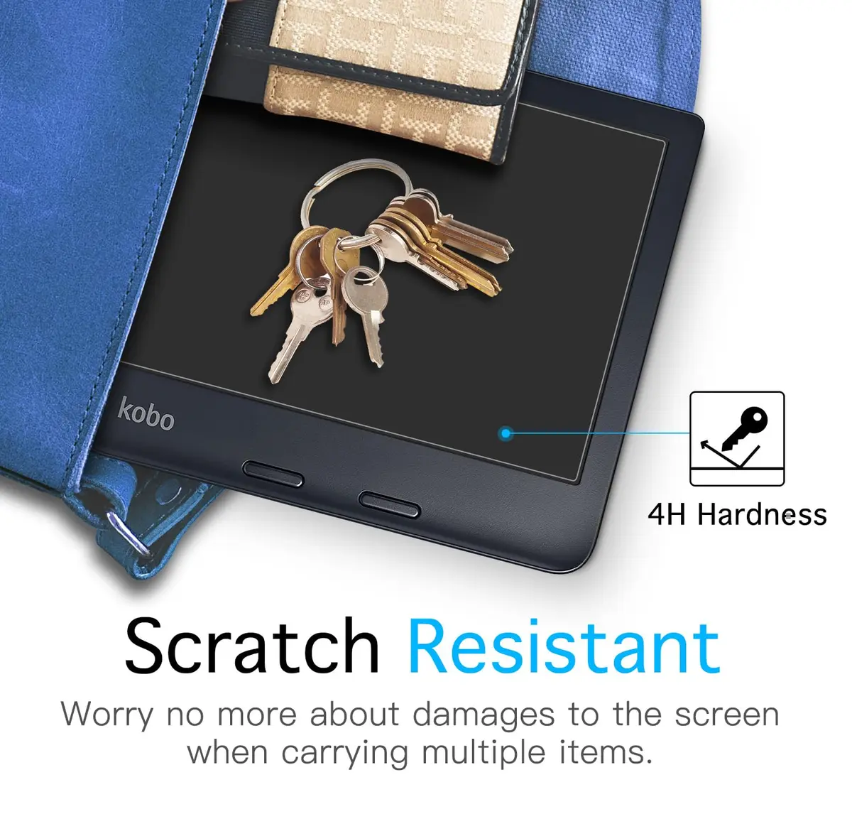 MoKo Anti-Glare Screen Protector for Kobo Libra Colour 7 Inch 2024 / Libra 2 E-Reader 7" 2021 | 3 Pack Matte PET Film - view 4