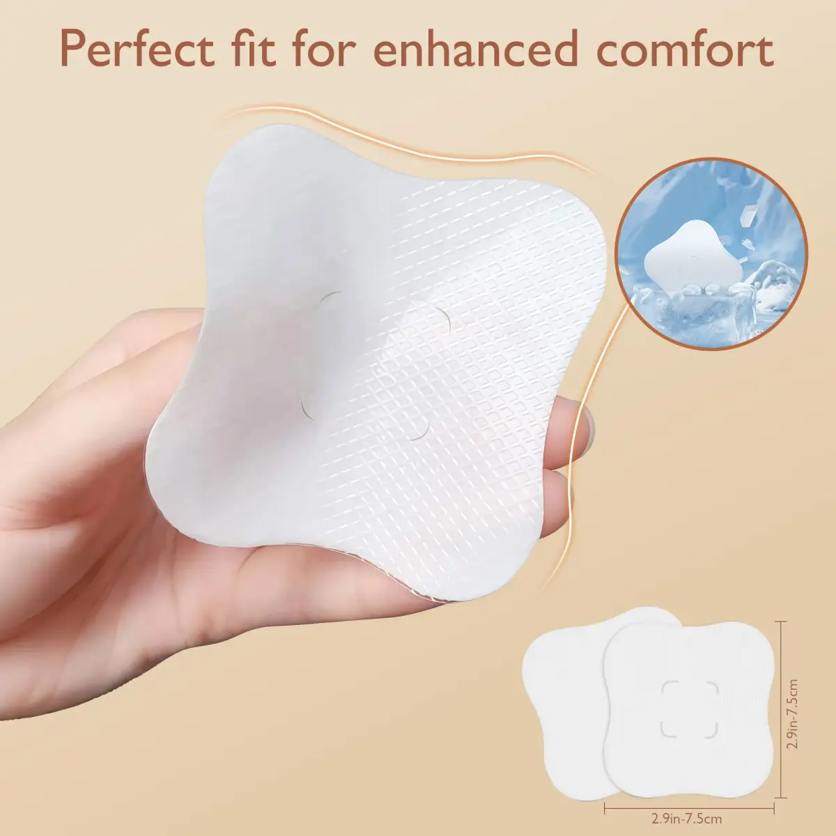 Momfree Cooling Nipple Pads for Breastfeeding 8 Count | Hydrogel Gel Pad Instant Cooling Relief - view 6