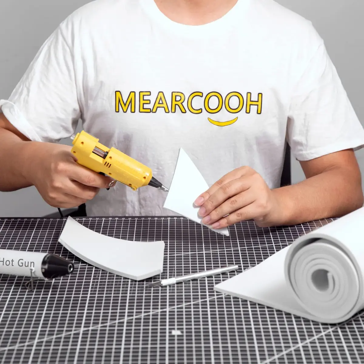 MEARCOOH White EVA Foam Sheets Roll 5mm Thick (150cm x 35.5cm) | Premium Cosplay Craft Foam for Beginners - view 5