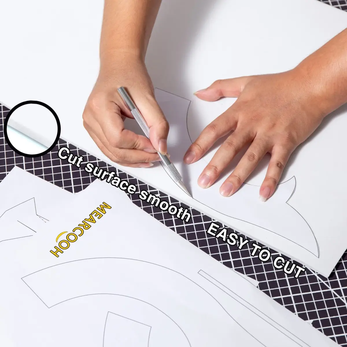 MEARCOOH White EVA Foam Sheets Roll 5mm Thick (150cm x 35.5cm) | Premium Cosplay Craft Foam for Beginners - view 4