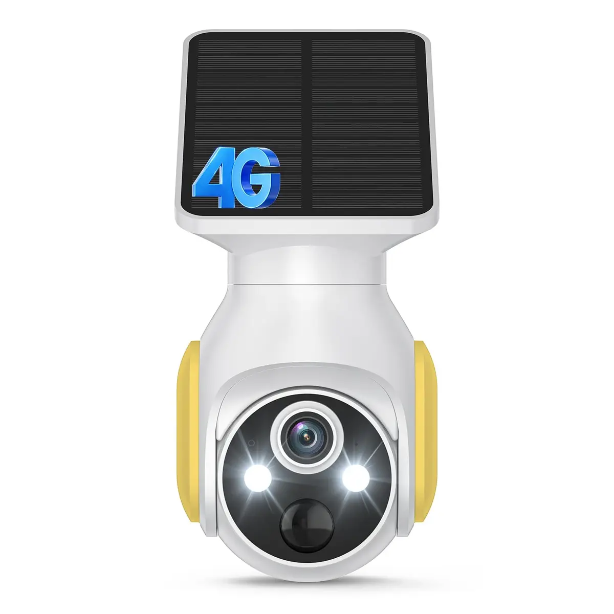 FameVibe 1080p Solar Security Camera with 5200mAh Battery & Solar Panel | AI Human Detection, 2-Way Audio, Color Night Vision, 355° Pan & 90° Tilt - main product image