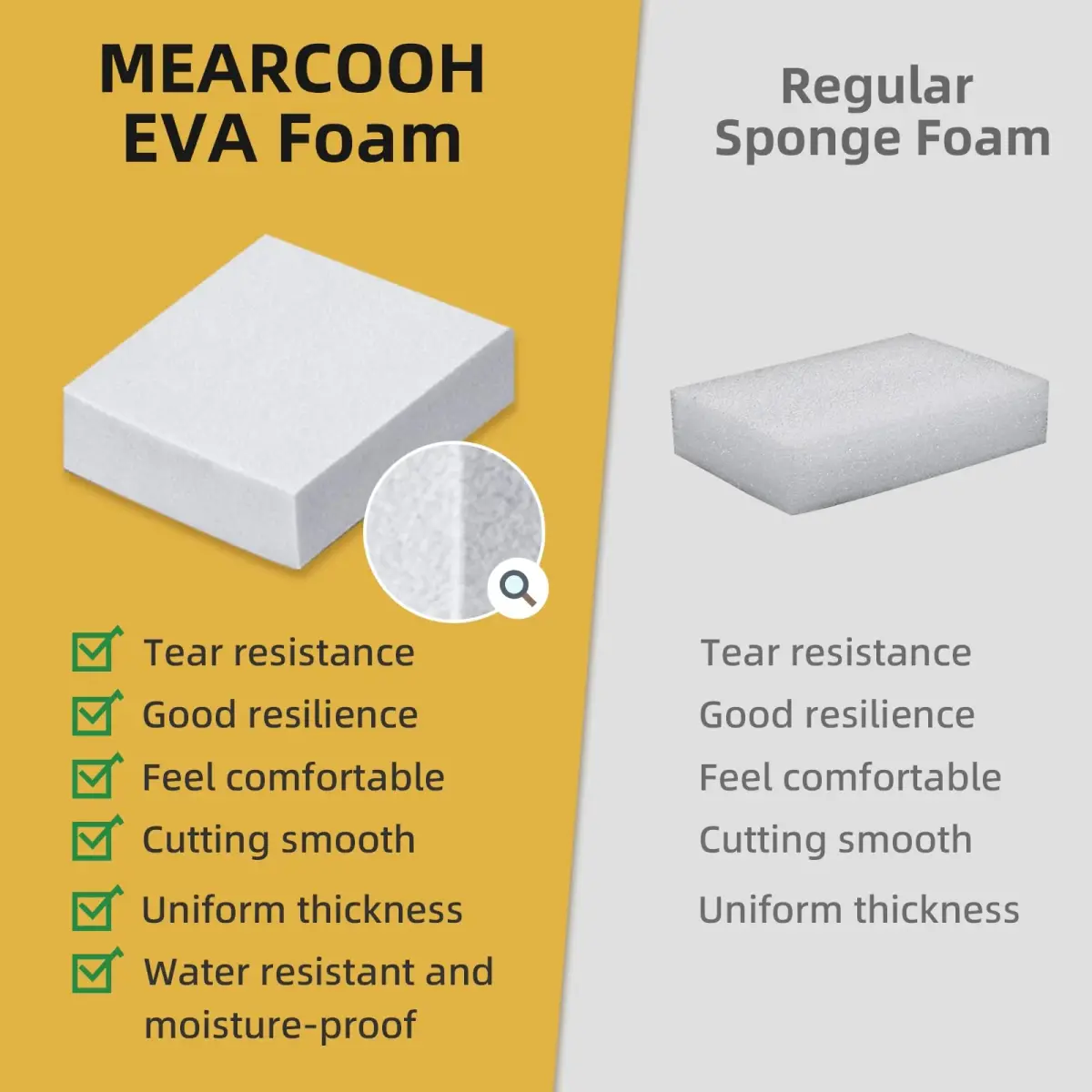 MEARCOOH White EVA Foam Cosplay Sheet Roll 1.5 cm (0.59 in) | Premium Craft Foam for Costumes - view 5