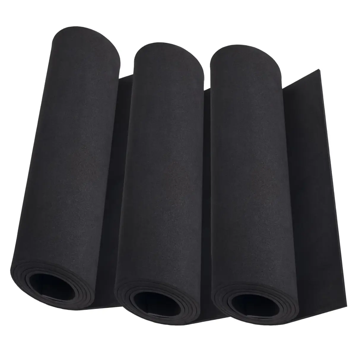 MEARCOOH 2mm Thick Black EVA Foam Sheets Roll (3-Pack, 13.5" x 49") | Premium Craft Foam for Cosplay - main product image