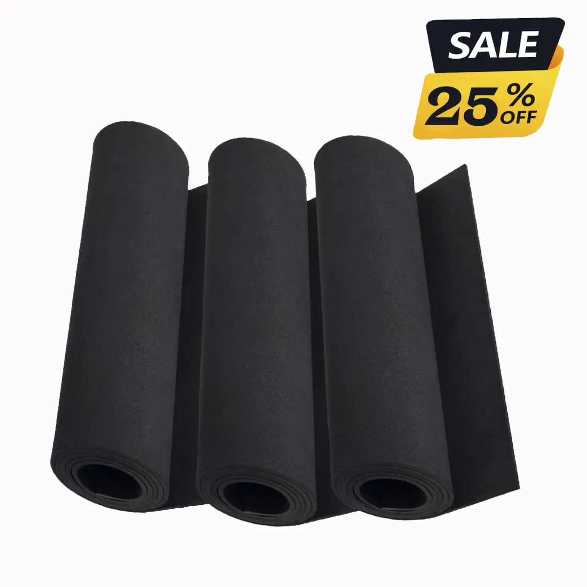 MEARCOOH 2mm Thick Black EVA Foam Sheets Roll (3-Pack, 13.5" x 49") | Premium Craft Foam for Cosplay - view 3