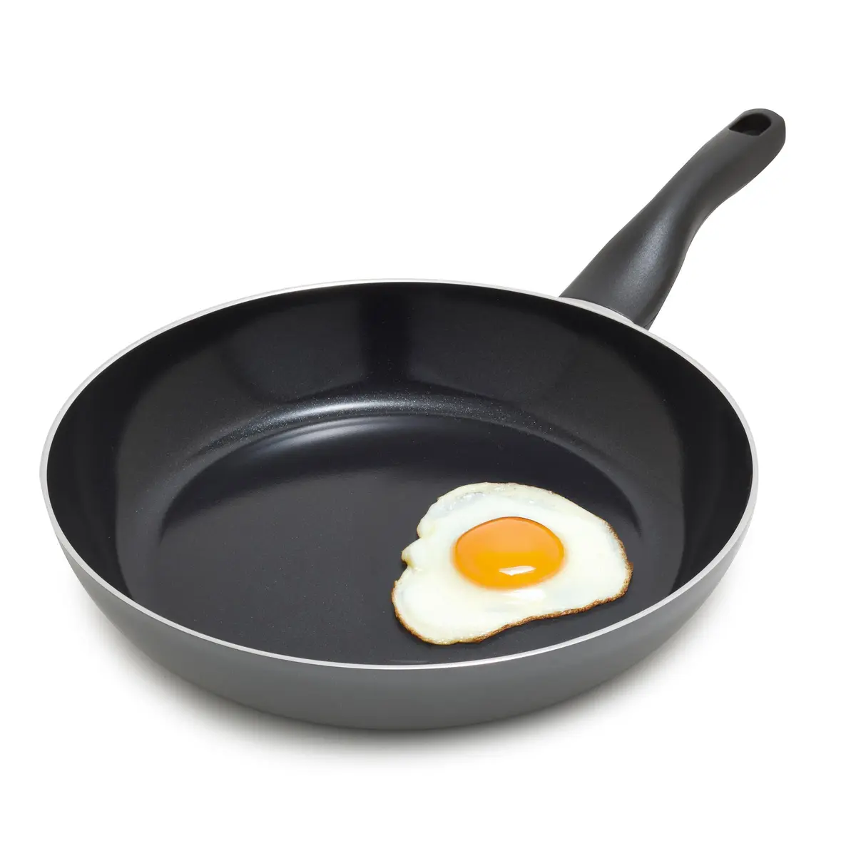 Lumenflon Deco 11” Nonstick Frying Pan Skillet | Italian Made, PFAS-Free, Dishwasher & Metal Safe, High Walls, Gray - main product image