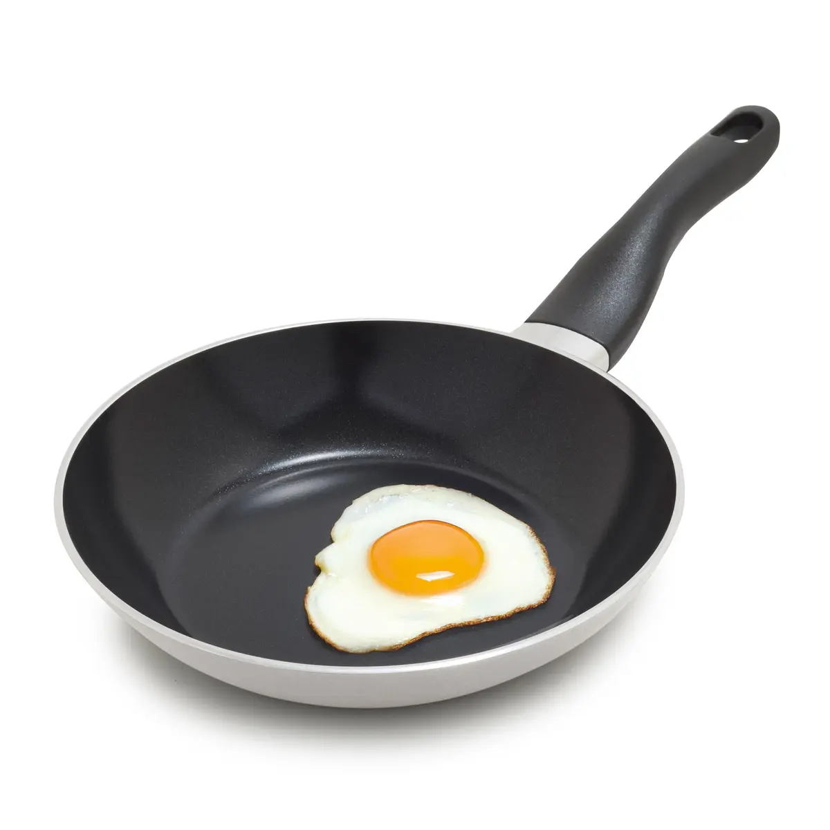 Lumenflon Deco 9.5” Nonstick Frying Pan Skillet | Italian Made, PFAS-Free, Dishwasher & Metal Safe, High Walls, Taupe - main product image