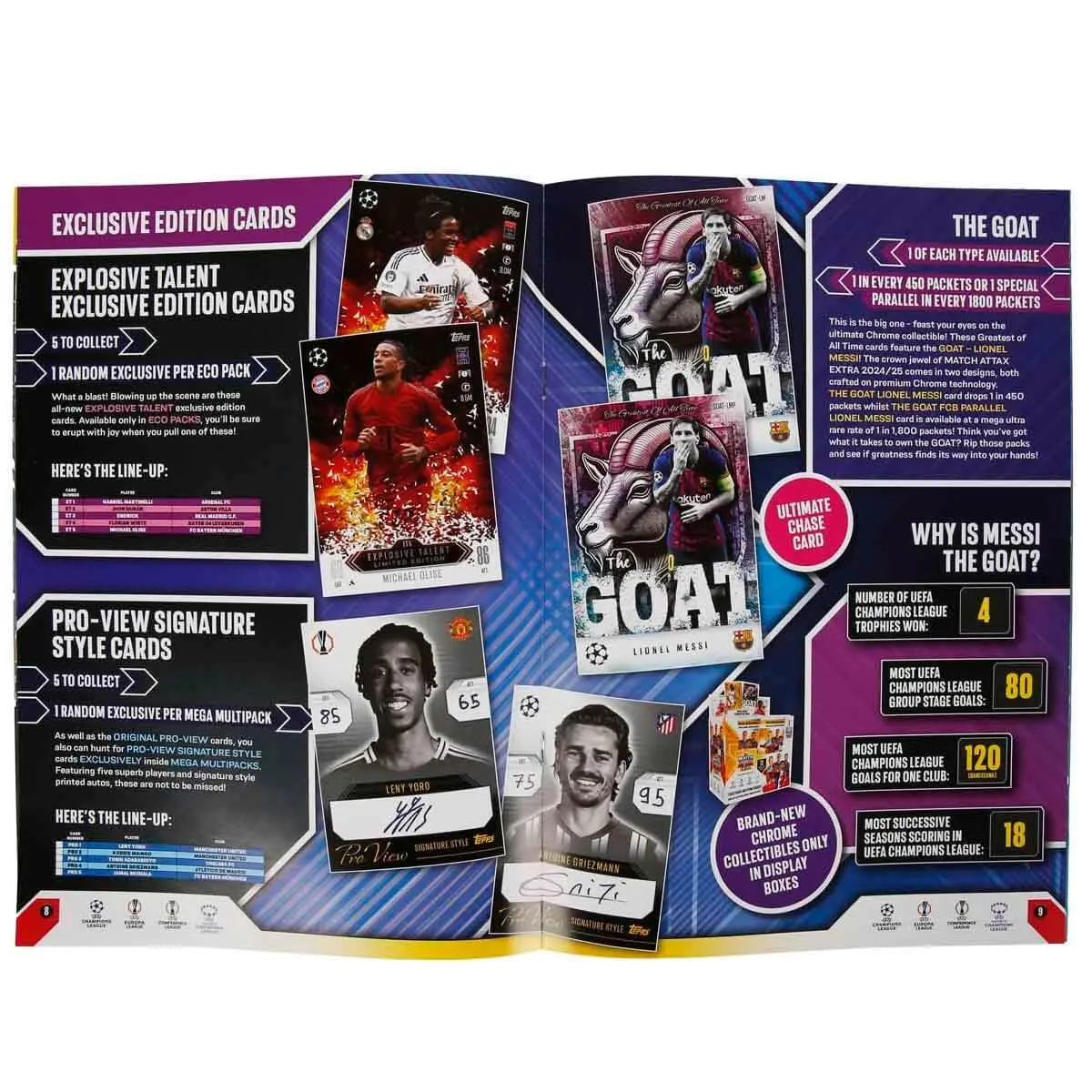 Topps Match Attax Extra Champions League Cards Starter Pack Album 29 Cards + 3 LE | Collectible Soccer Cards - view 4