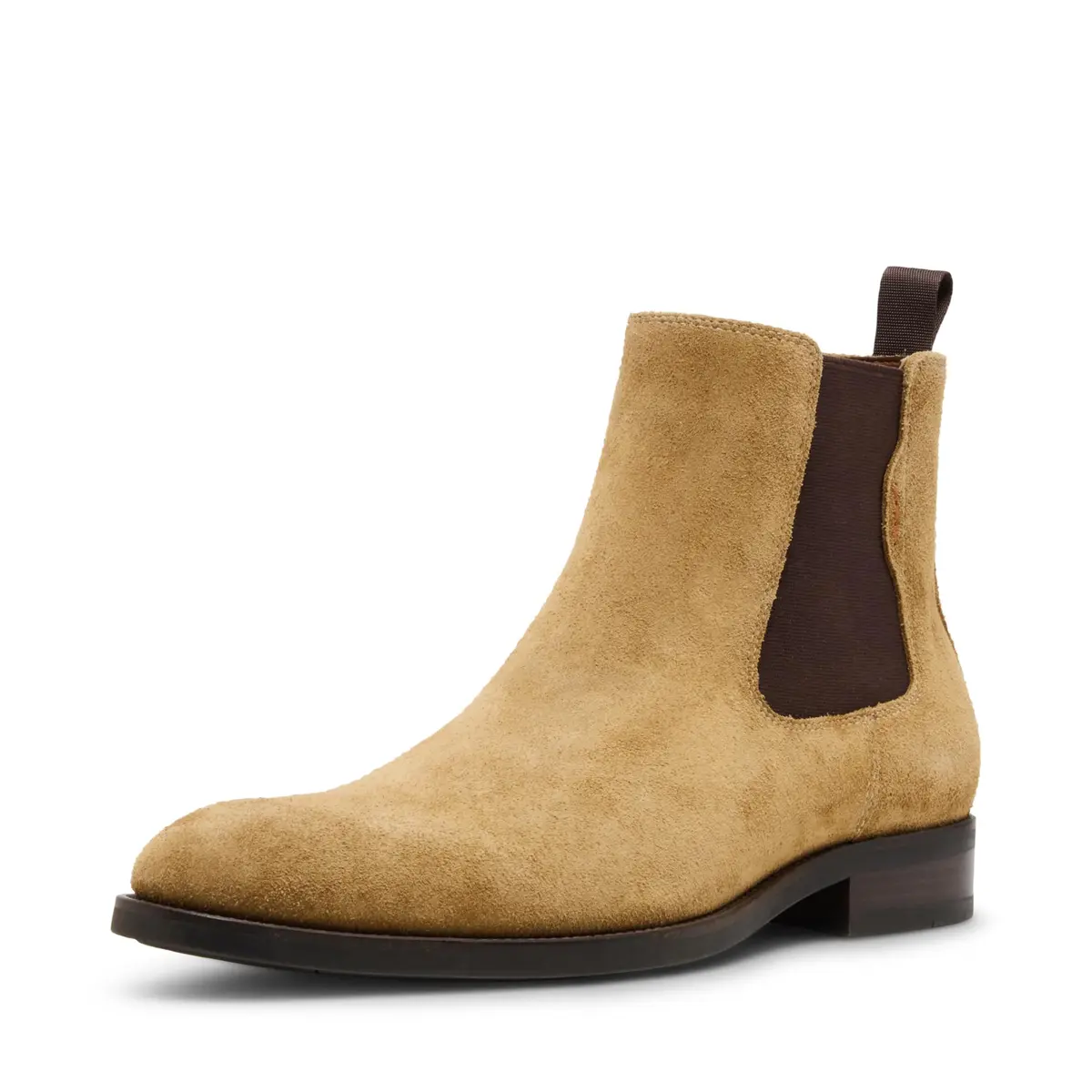 Steve Madden Footwear Mens Brompton Chelsea Boot 11 | Classic Tan Suede Casual Style - main product image