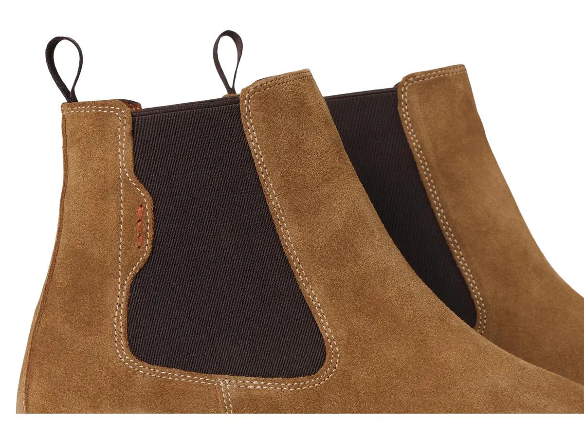 Steve Madden Footwear Mens Brompton Chelsea Boot 11 | Classic Tan Suede Casual Style - view 2