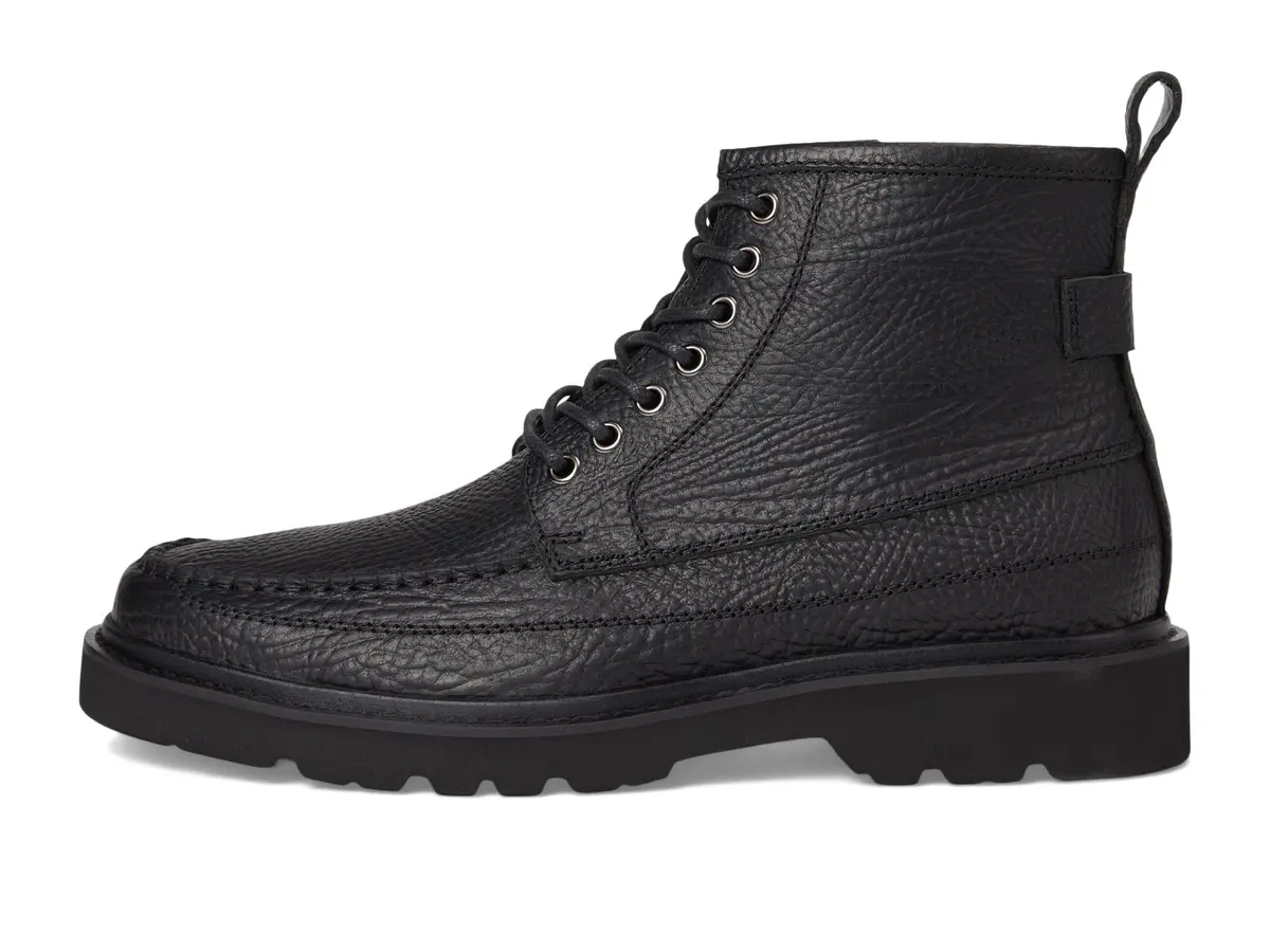 Steve Madden DAVISTON Chukka Boot 13 | Black Leather, Lug Heel, Casual Style - view 4