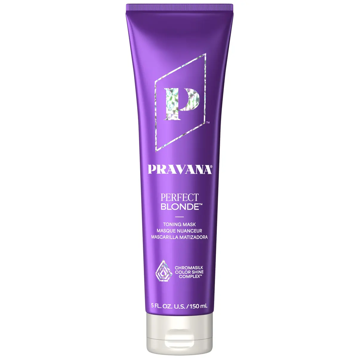 Pravana The Perfect Blonde Purple Toning Masque Treatment | Neutralizes Brassiness & Adds Shine (105 words) - main product image