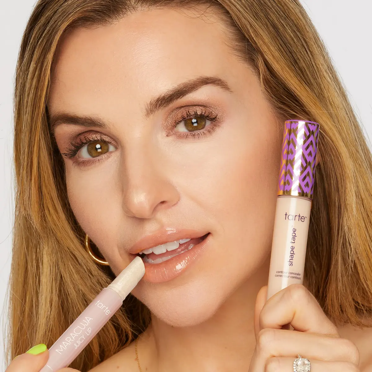 tarte icons shape tape concealer & maracuja juicy lip duo – Full Coverage Concealer with Hydrating Nourishing Lip Gloss Balm, Vegan & Cruelty-Free, full size, 42S tan sand & sunflower | Hydrating & Longwear - view 5