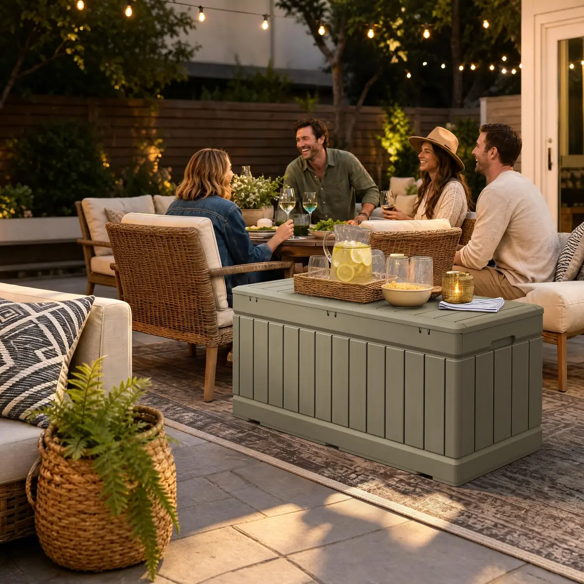 Devoko 78 Gallon Deck Box Waterproof Resin Outdoor Storage Box | Large Capacity with Lockable Lid (70-120 chars) - view 8