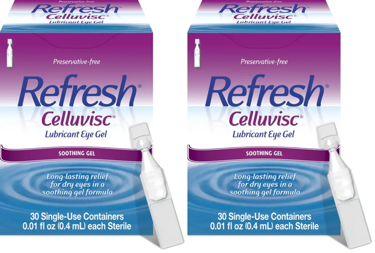 Refresh Celluvisc Lubricant Eye Gel 0.01 Fl Oz Single-Use Containers (Pack of 2) | Preservative-Free Dry Eye Relief - main product image