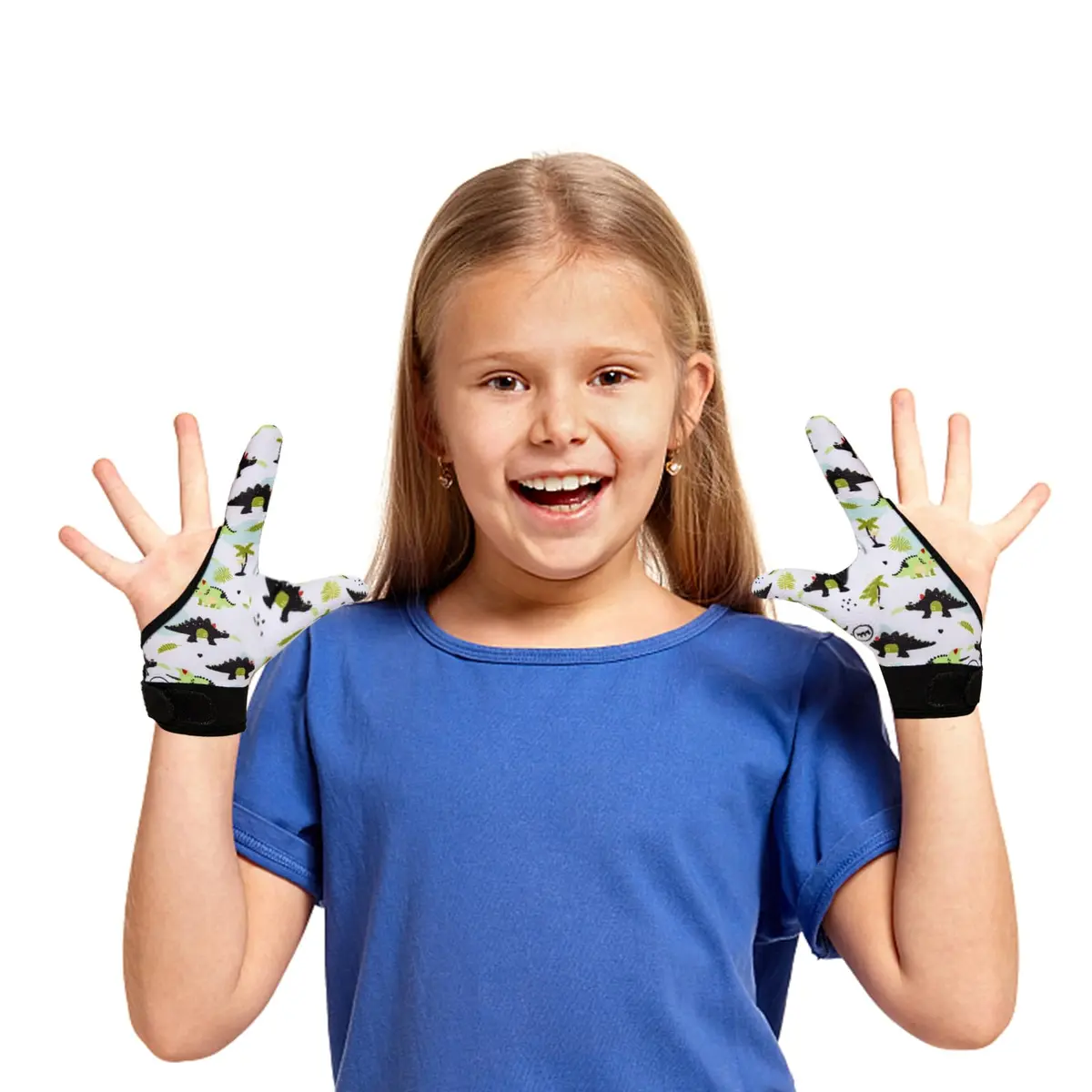 Yxmeiguo Thumb Sucking Guard Gloves for Kids 5-12 | Anti Nail Biting Finger Protector - view 7