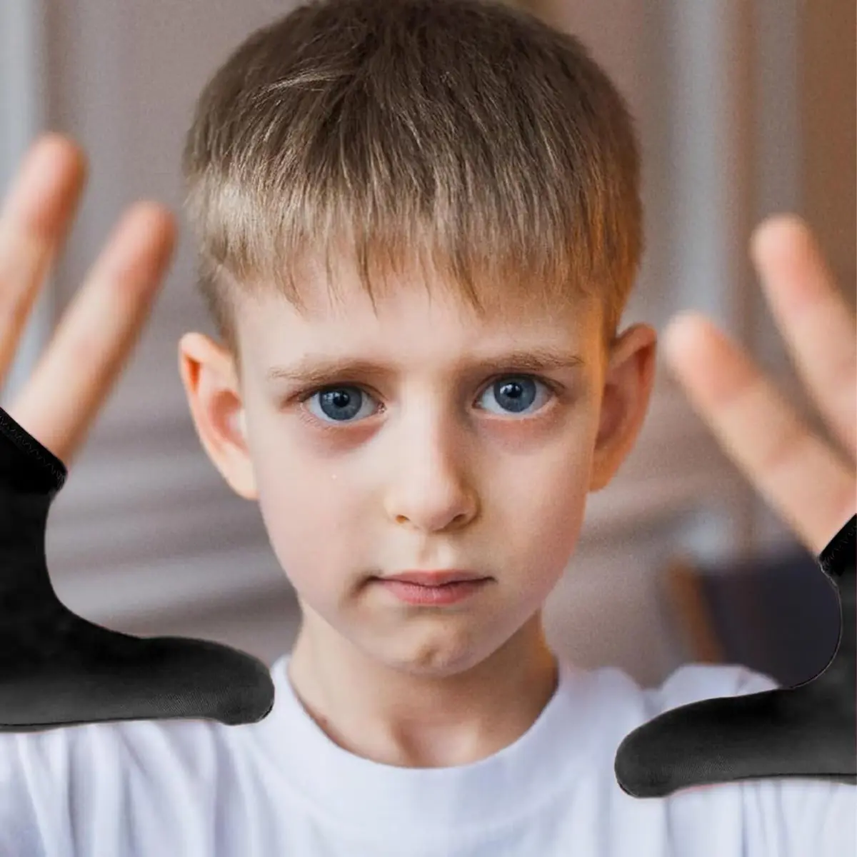 Yxmeiguo Kids Thumb Sucking Guard Gloves | Anti Nail Biting Finger Protector for Ages 5-12 - view 5