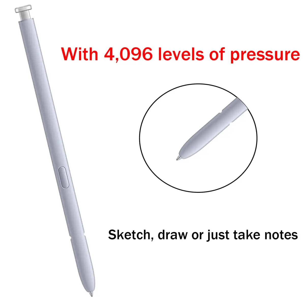 Dogxiong Galaxy S25 Ultra S Pen Stylus for Samsung Galaxy S25 Ultra 5G, Light Silver | Precise Touch and Control - view 2