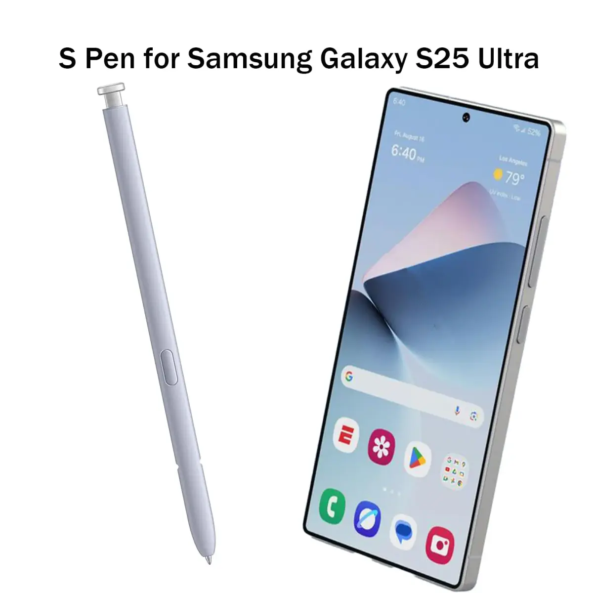 Dogxiong Galaxy S25 Ultra S Pen Stylus for Samsung Galaxy S25 Ultra 5G, Light Silver | Precise Touch and Control - view 3