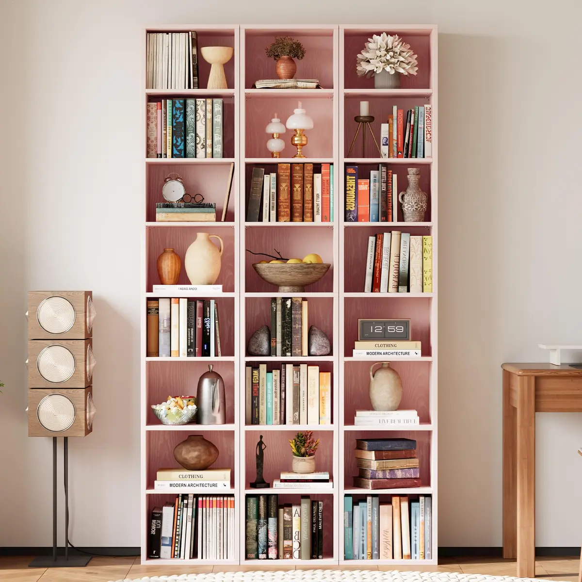 IRONCK Tall Narrow Bookshelf 8 Tiers | Compact Corner Floor Standing Storage 71 in Tall - view 6