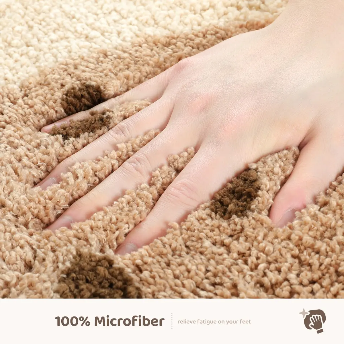 Molesun Hedgehog Bath Mat 20x28 inches | Soft Absorbent Microfiber Bath Rug with Non-Slip TPR Backing - view 5