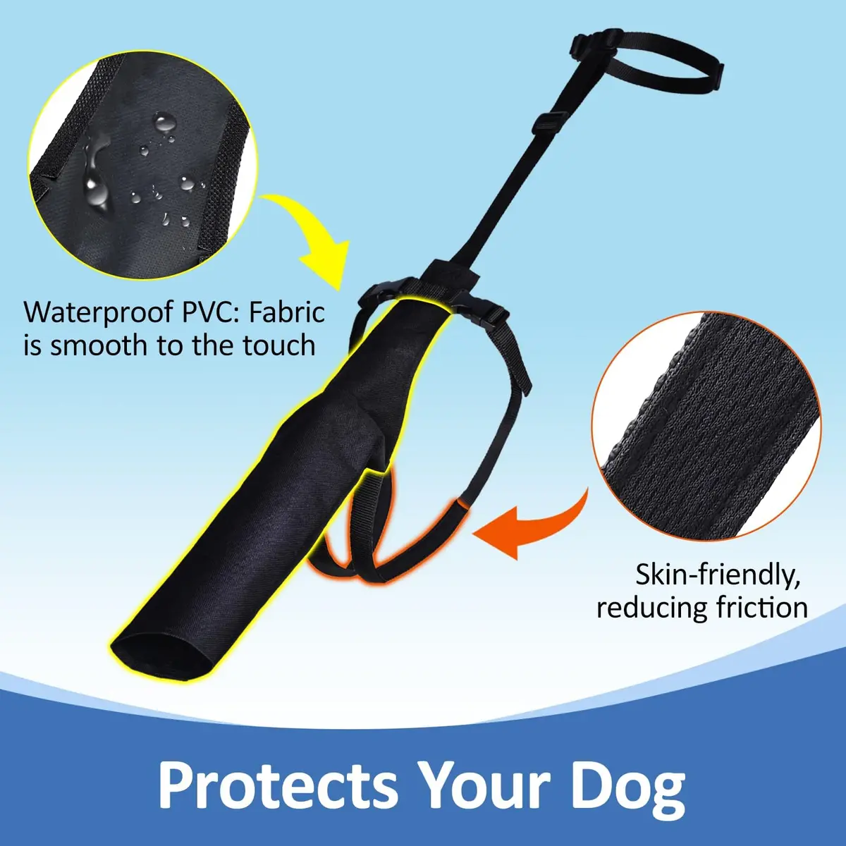 BARKLESS Dog Tail Protector for Medium & Large Dogs | Wound Cover & Recovery Aid - view 4