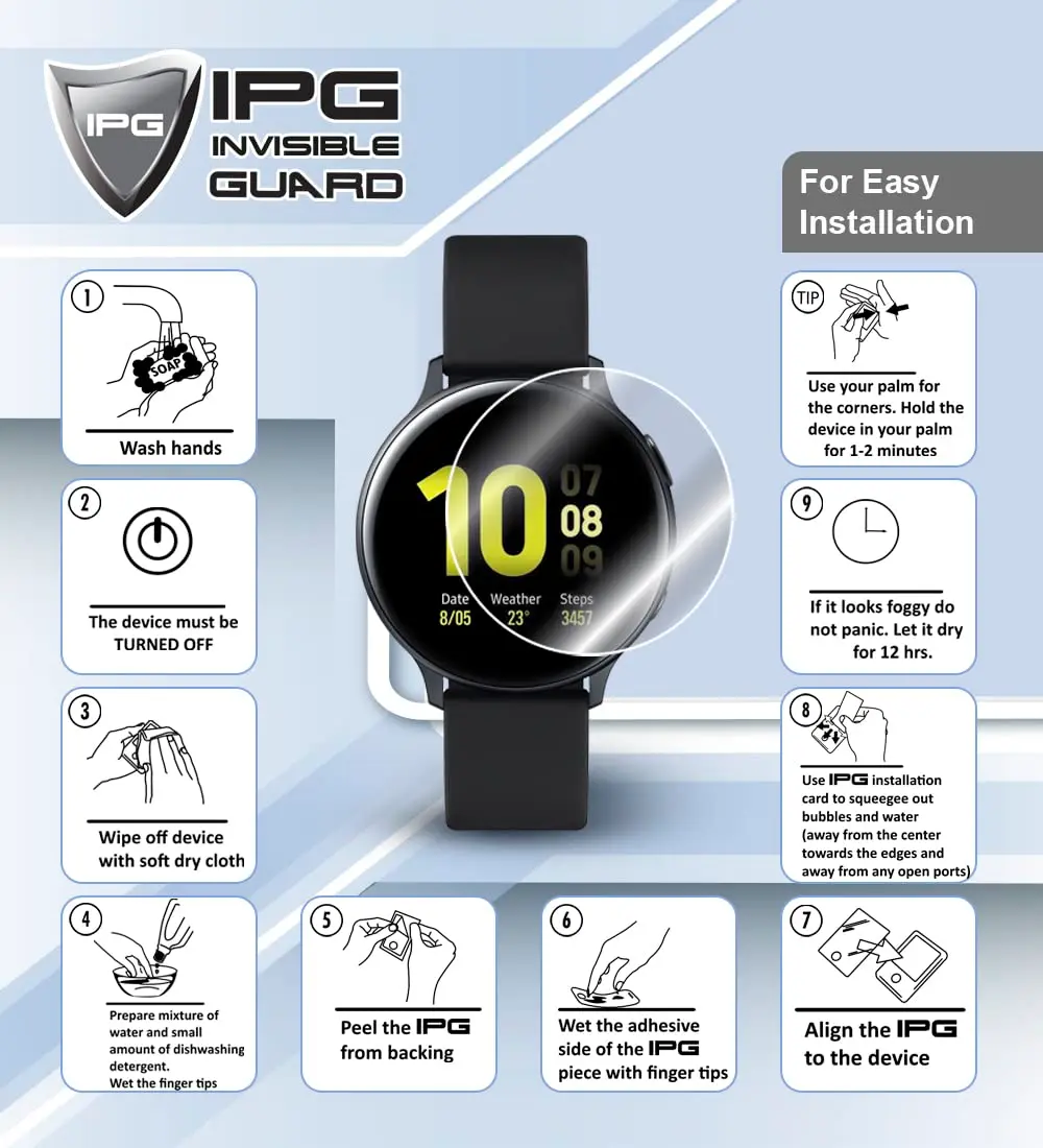 IPG Clear Screen Protector for Rolex Men Datejust Oyster | Self-Healing HD Film - view 5