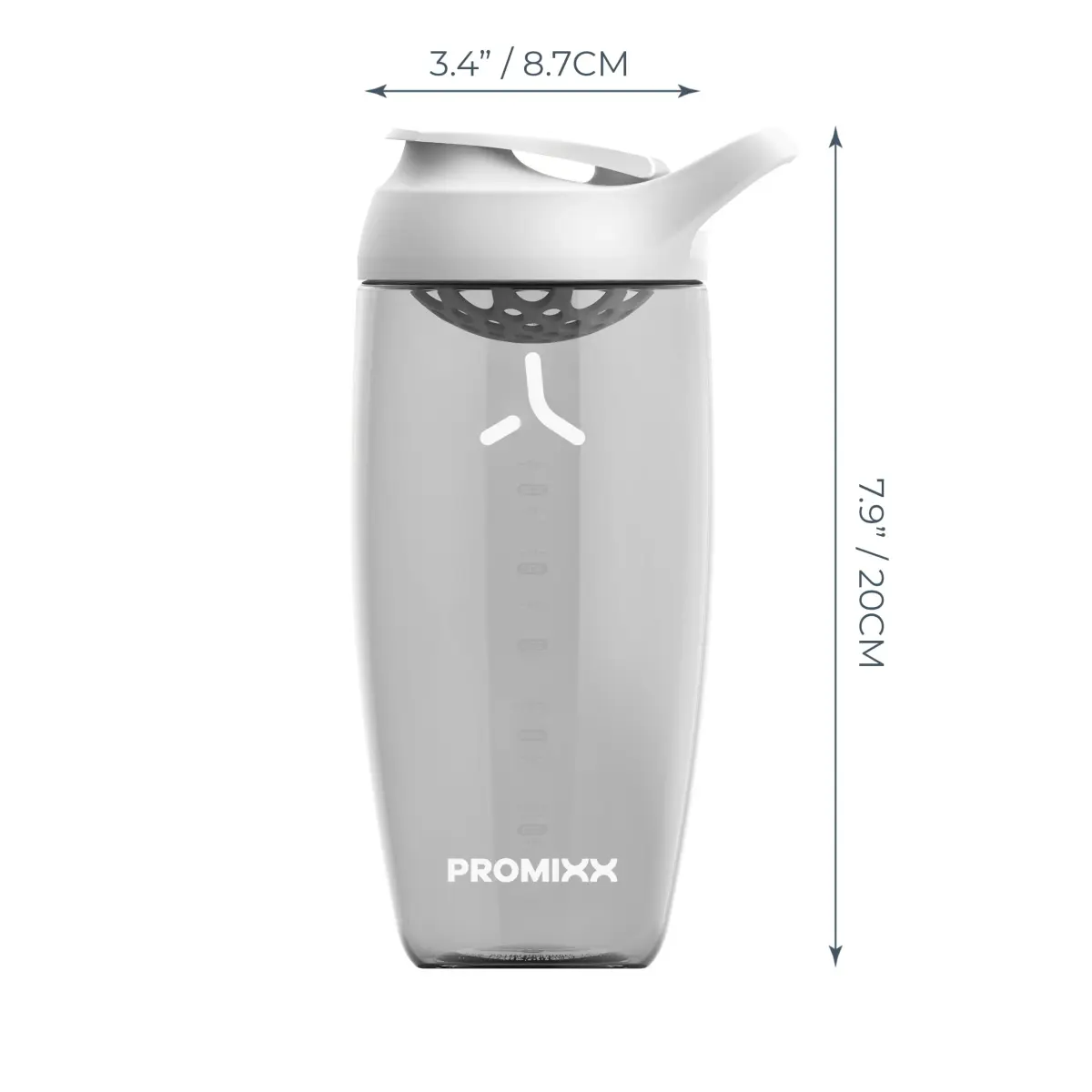 PROMIXX Pursuit 24 oz Shaker Bottle in Ceramic White | Silent Mixer, Leak-Proof - view 4