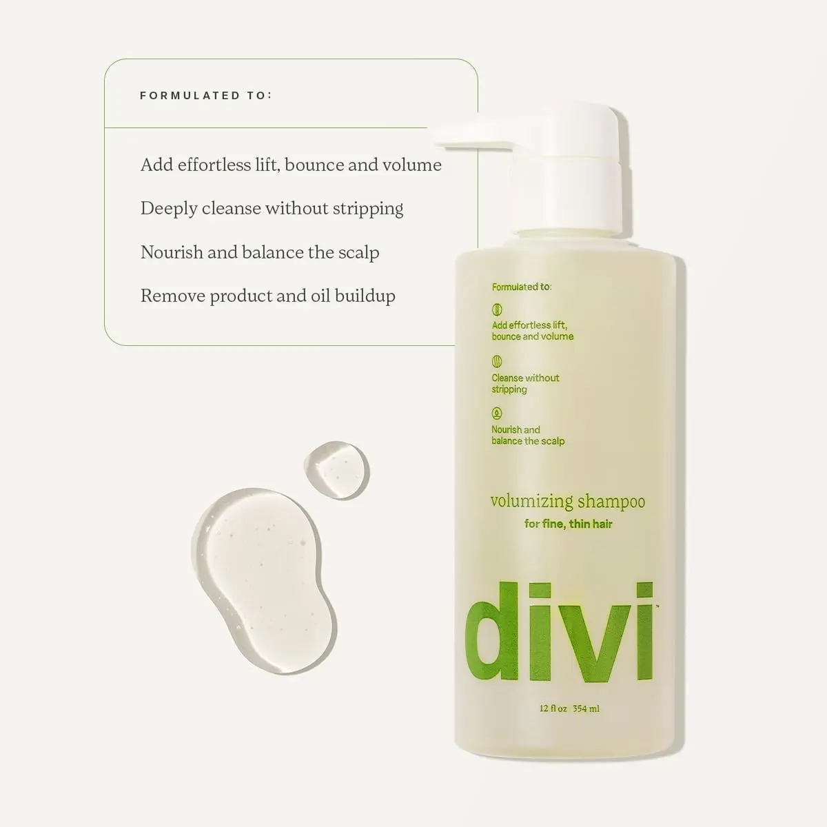 divi Wash Day Essentials Set | Volumizing Shampoo, Conditioner & Leave-In for Fine & Thinning Hair - view 9