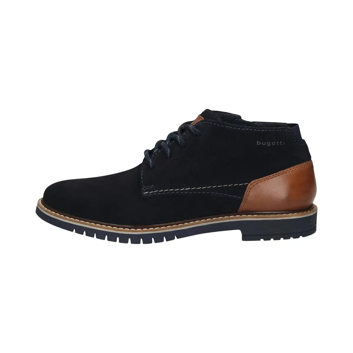 bugatti Men's Lace-Up Boots, Cold Lining, Dark Blue 4100 | Casual Leather Boot for Men - view 2