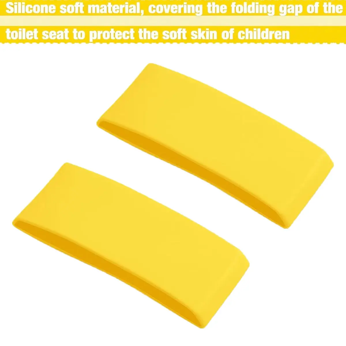 PandaEar Folding Travel Toilet Seat for Kids | Yellow Silicone Potty Training Seat with Non-Slip Pads (1 Unit) - view 6