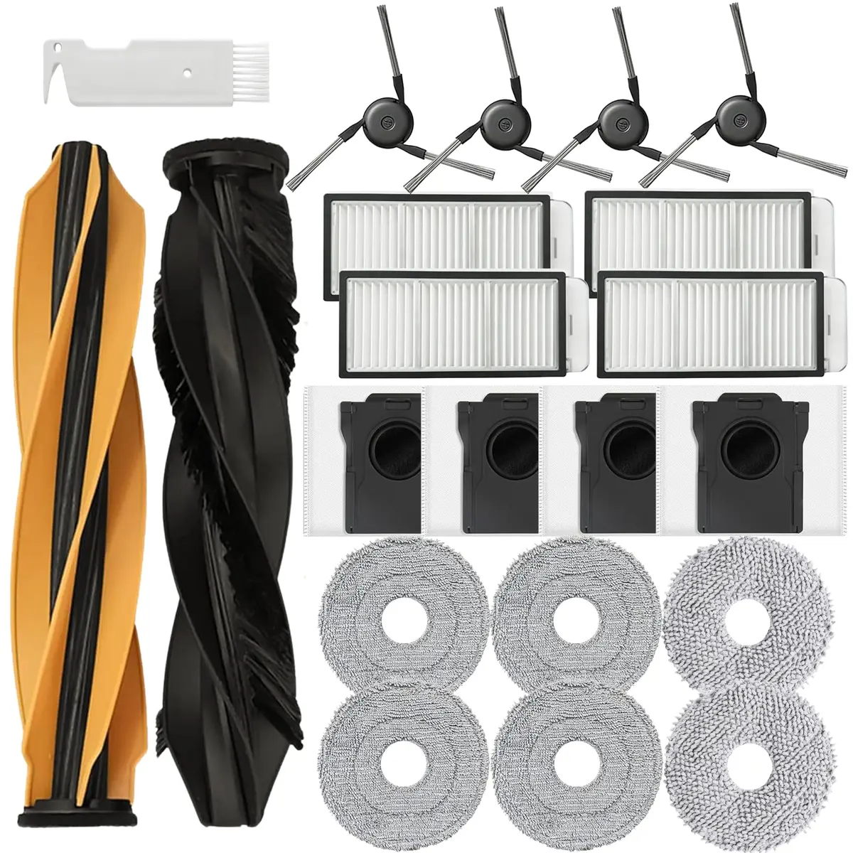 JoyBros Replacement Parts Kit for Dreame X50 Ultra & Mova V50 Ultra Complete Vacuum Cleaners | 21-Piece Set with HEPA Filters and Mop Pads - main product image