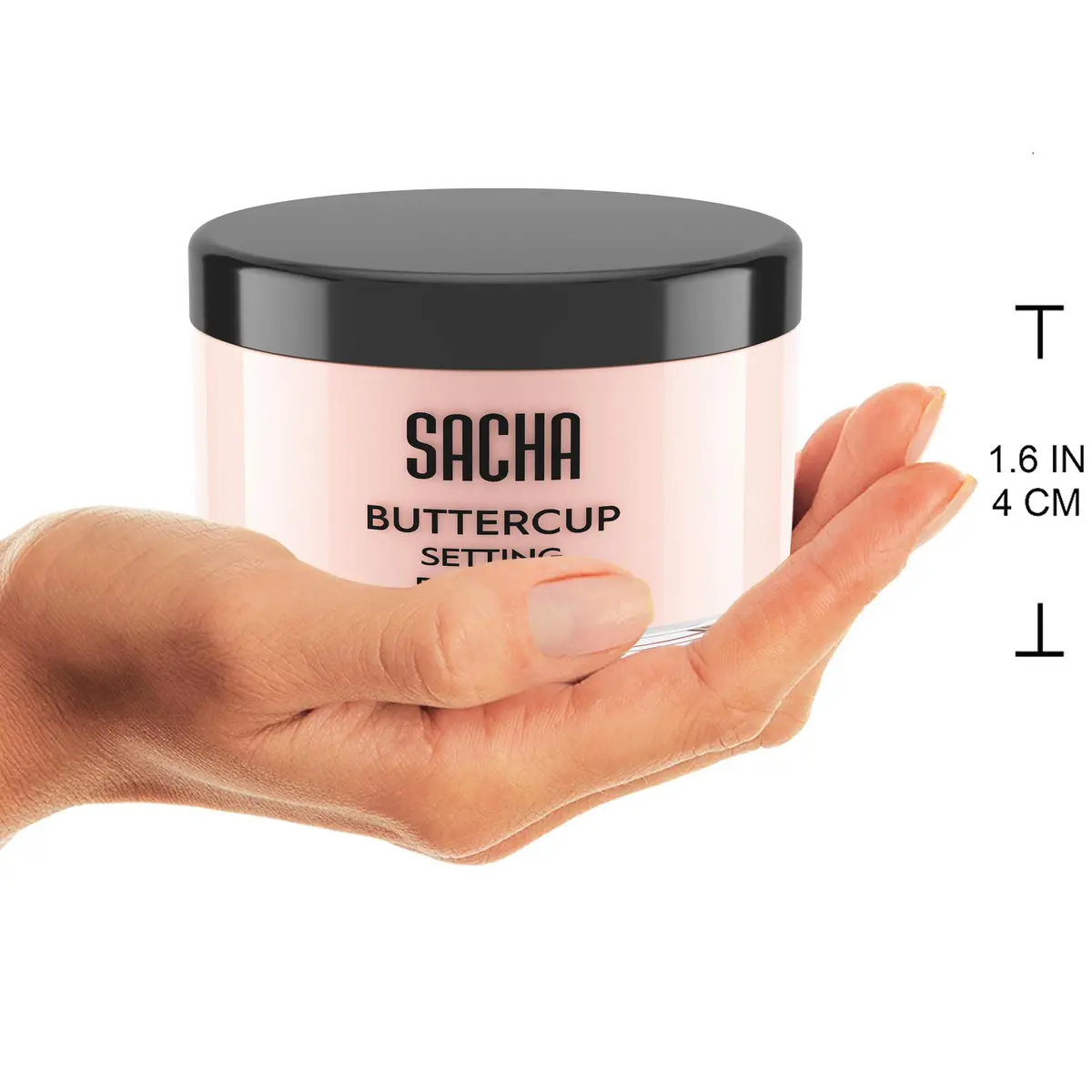 Sacha Buttercup Rosé Setting Powder 1.75 oz | All Skin Tones, Long-Wear Matte Finish - view 5