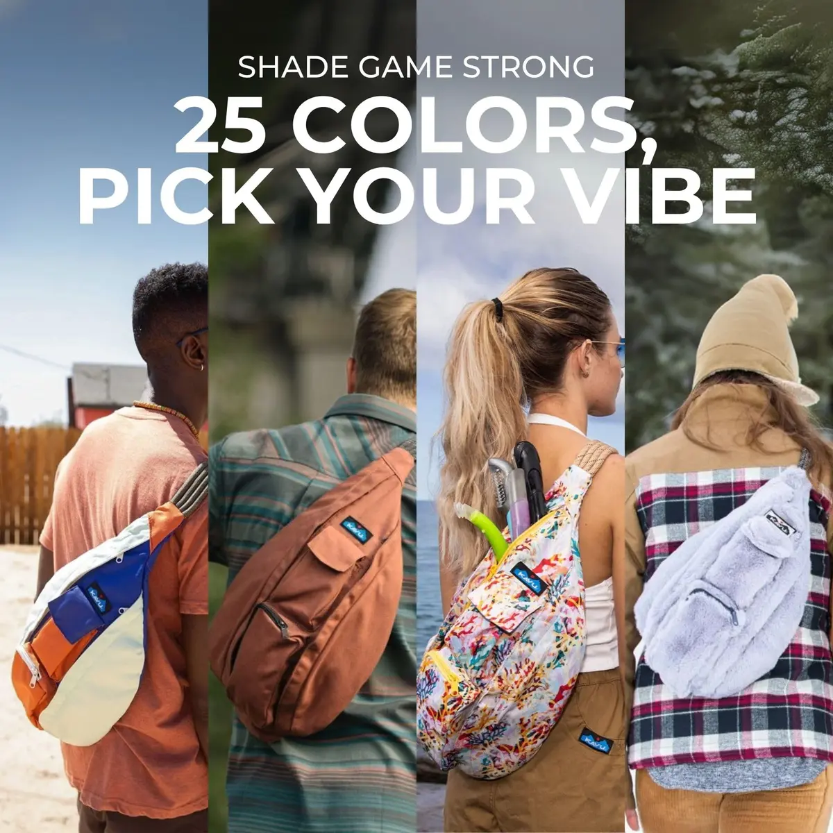 KAVU Rope Bag, Cotton Canvas Crossbody for Travel, Dream Trail | Iconic 10L Unisex Sling - view 6