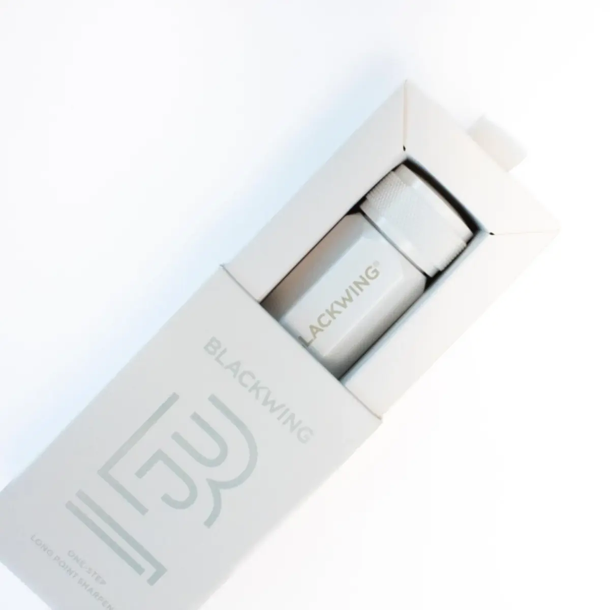 Blackwing One-Step Long Point Pencil Sharpener White | German Steel Blade, Machined Aluminum Body - view 3
