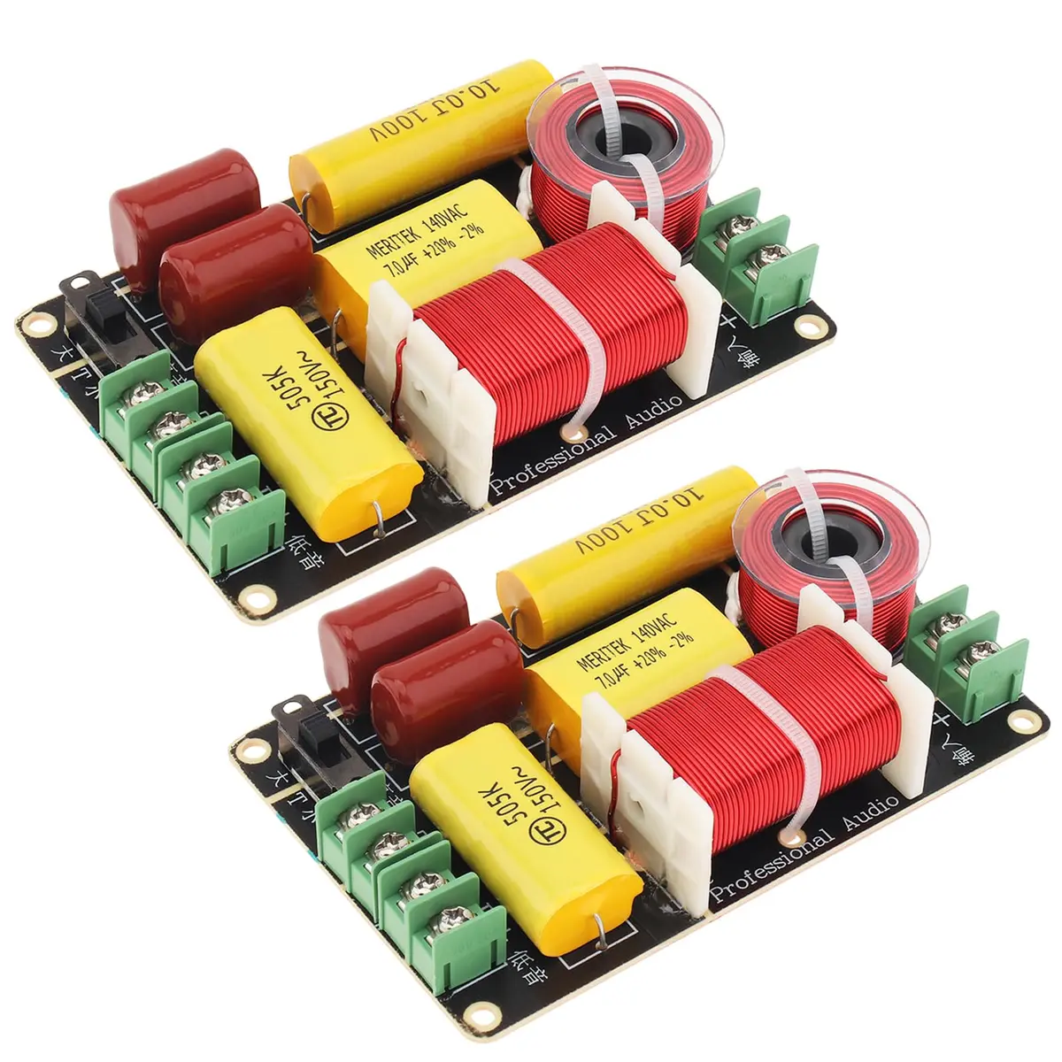 DriSentri 2-Way Speaker Crossover 250W 4-12 Ohm | Adjustable 2750/2800 Hz - main product image