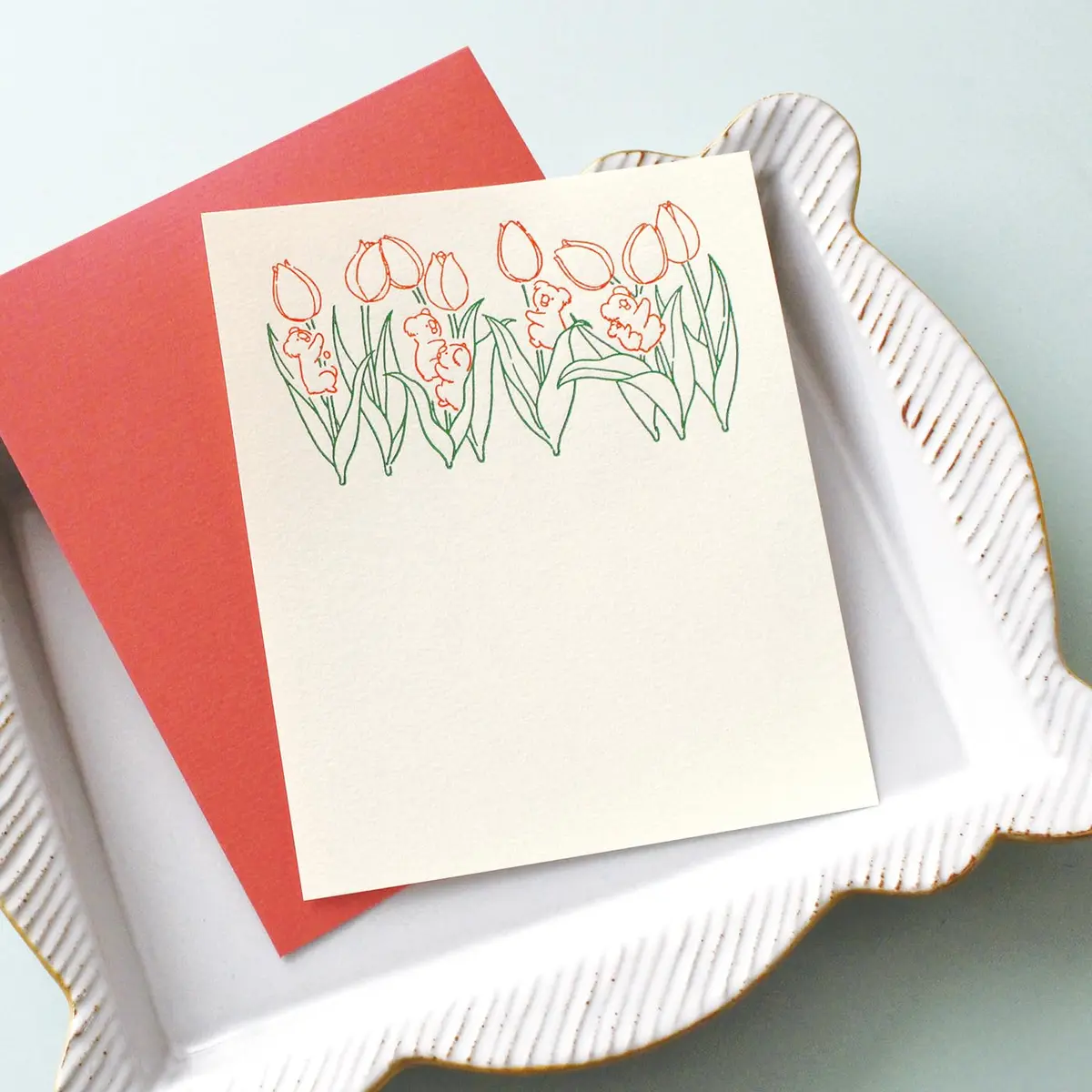 エルコミューン LTS-106 Petit ET Grand Penguin Letter Set | Unique Typography Texture, 6 Sheets, Envelopes, Labels - view 6