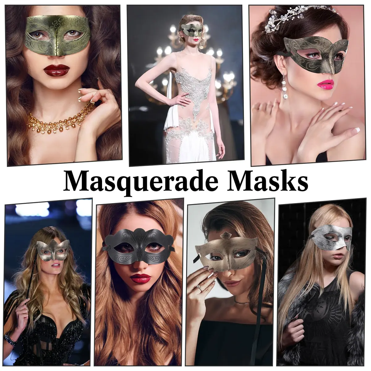 Chivao 60 Pcs Halloween Masquerade Masks Bulk | Elegant Venetian Masks for Parties - view 3