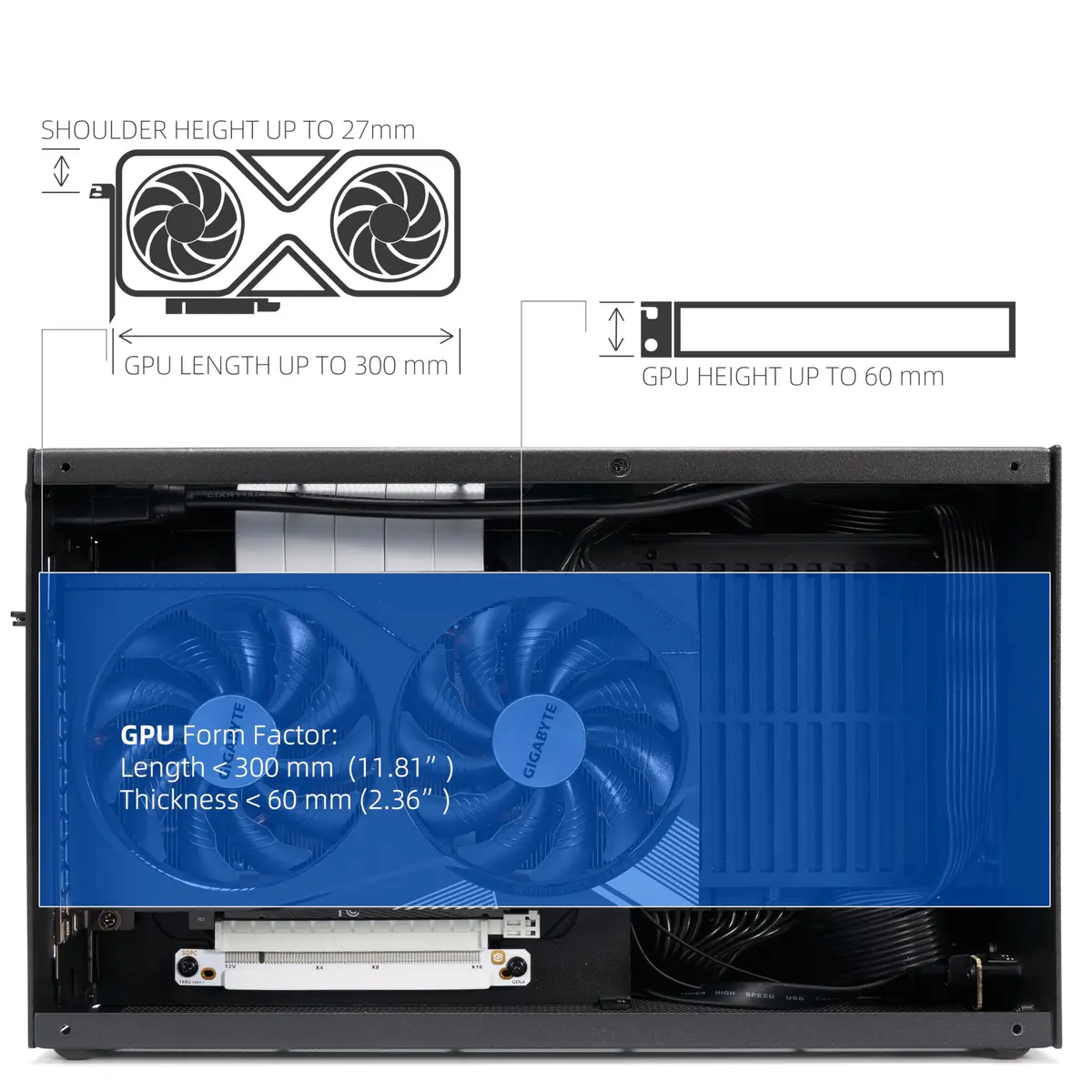 SGPC K49BL 8.3L Mini ITX Case, Portable SFF Chassis, Black Standard Edition | Compact Gaming & Workstation Build - view 6