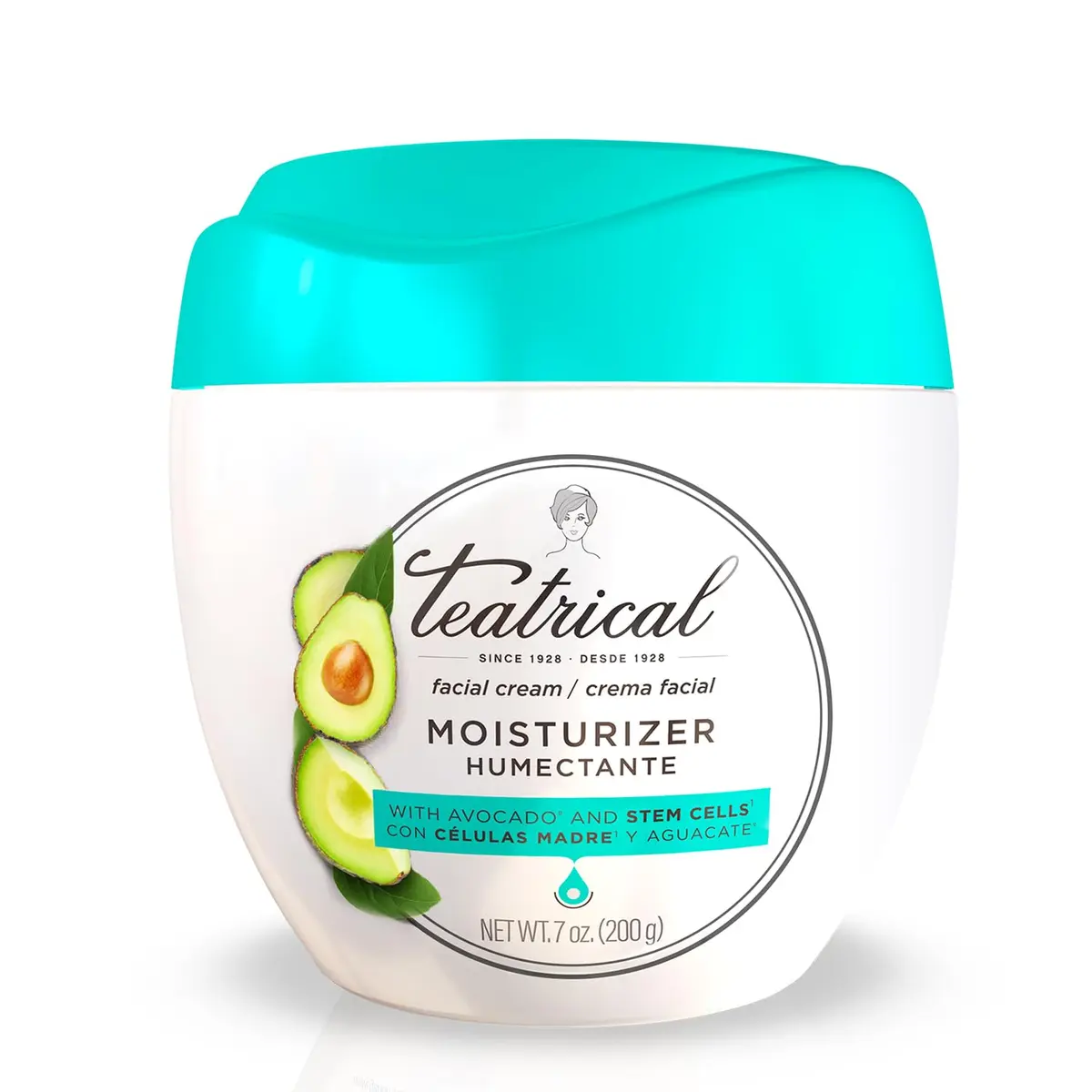 TEATRICAL Face Moisturizer with Avocado & Stem Cells | Hydrating Day & Night Cream for All Skin Types - main product image