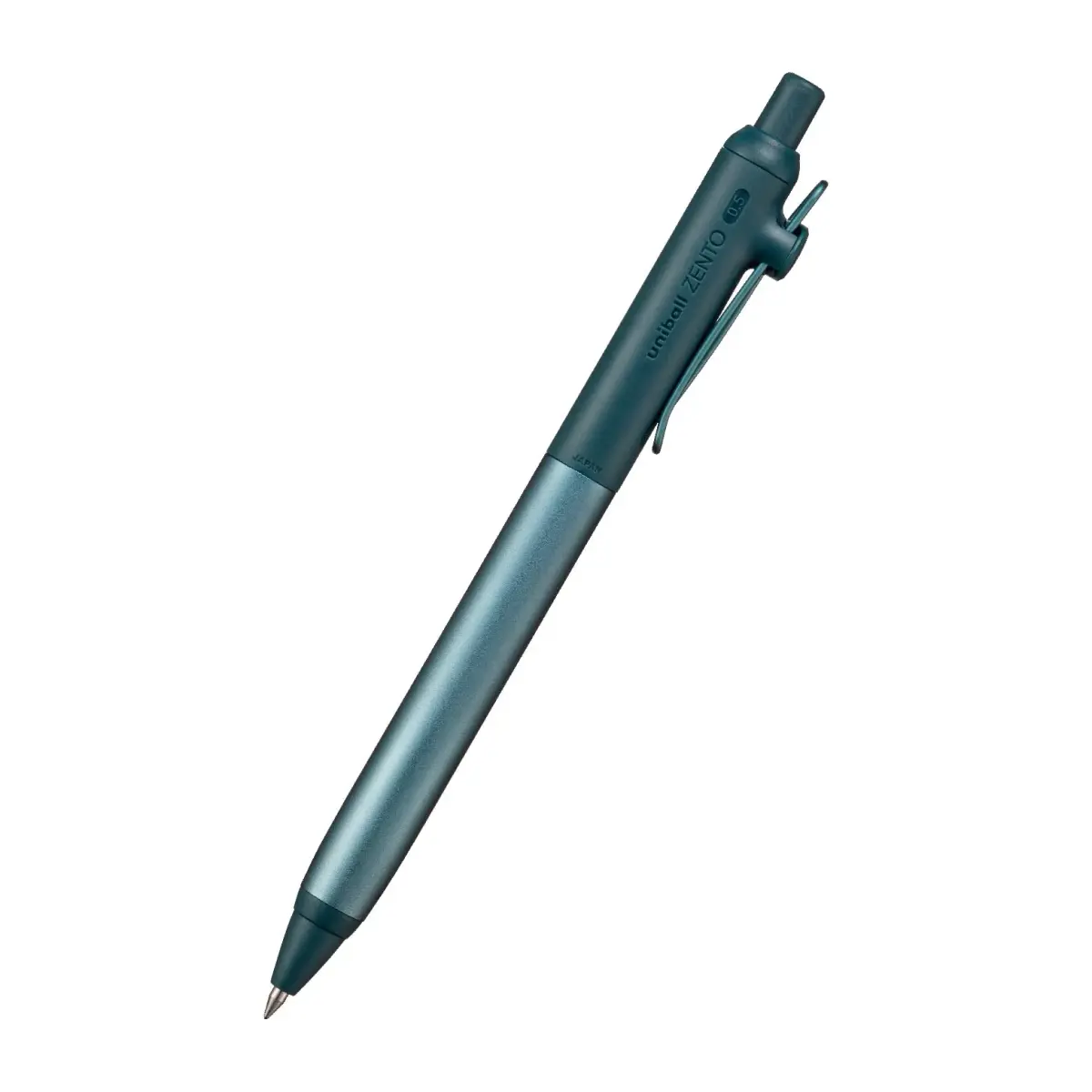 三菱鉛筆 uniball Flow Pen, 0.5mm, Black Ink, Green Color | Fine Point Rollerball Pen - main product image