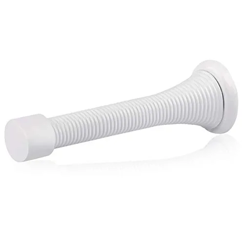 HOMOTEK White 40 Pack Spring Door Stops with Rubber Bumper Tips | Protects Walls and Doors - main product image
